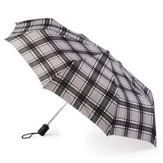 Зонт-автомат женский Fulton J346 GreyCheck Серая клетка