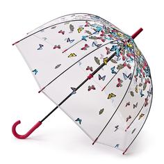 Зонт-трость механический женский Fulton L042 RainingButterflies Дождь из бабочек