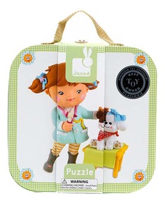 Набор пазлов Janod в квадратном чемоданчике Ветеринар