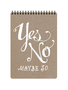 Альбом для рисования Be Smart Kraft Yes No MAYBE So 144 х 204 мм 40 листов