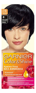 Краска для волос Garnier Color & Shine "Чёрничный черный" тон 2.10