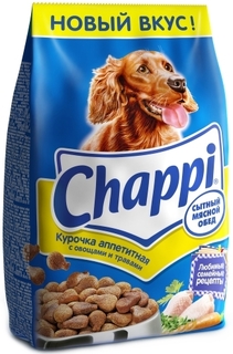 Сухой корм для собак Chappi Сытный мясной обед, Курочка аппетитная, 2,5кг