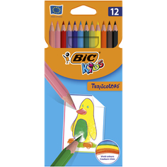 Карандаши цветные BIC Kids Tropicolors Коробка x12
