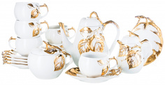 Чайный сервиз Дулево Фруктовый сад Яблоневый сад 15 предметов на 6 персон Дулевский Фарфор