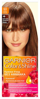 Краска для волос Garnier Color&Shine, оттенок 6.0 Темно-русый