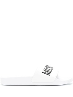 Moschino шлепанцы с логотипом