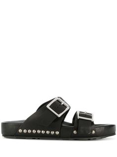 Alexander McQueen шлепанцы с пряжками