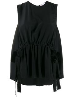 Red Valentino топ с лентами