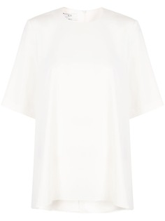 Co structured short sleeve top