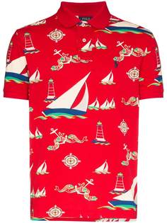 Polo Ralph Lauren рубашка-поло с принтом Boat