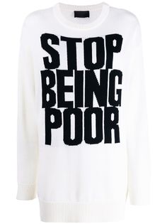Philipp Plein джемпер Stop Being Poor