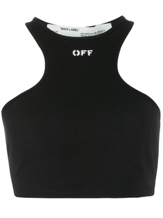 Off-White укороченный топ Rowing