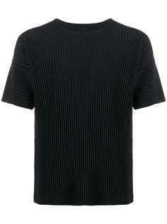 Homme Plissé Issey Miyake плиссированная футболка с короткими рукавами