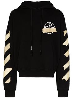 Off-White толстовка с капюшоном и логотипом