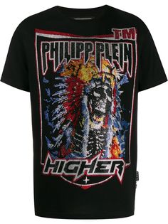 Philipp Plein футболка Cowboy со стразами