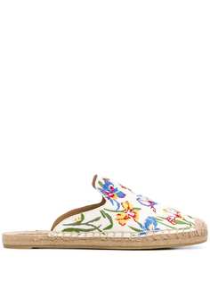 Tory Burch embroidered espadrille slippers