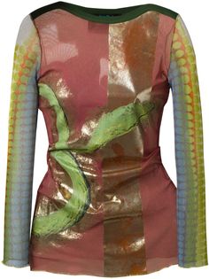 Jean Paul Gaultier Pre-Owned топ в принт Cavaliers et Amazones Des Temps Modernes