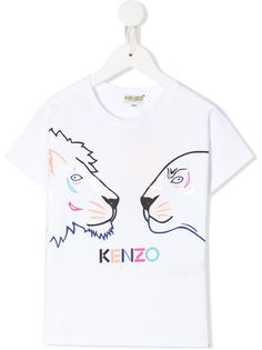 Kenzo Kids футболка с вышивкой