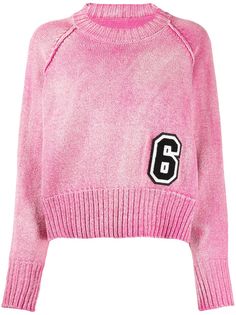 Mm6 Maison Margiela джемпер с нашивкой-логотипом