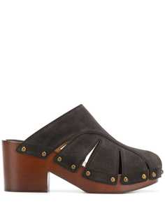 Chloé мюли с вырезными деталями