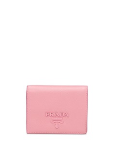 Prada кошелек с металлическим логотипом