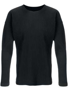 Homme Plissé Issey Miyake плиссированный топ с длинными рукавами