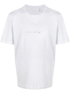 Helmut Lang футболка с вышитым логотипом
