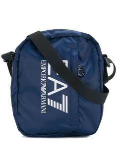 Ea7 Emporio Armani сумка-мессенджер с принтом логотипа