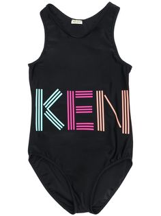 Kenzo Kids TEEN logo-print swimsuit