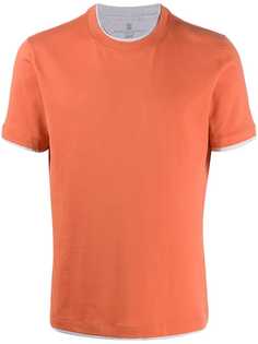Brunello Cucinelli layered style crew neck T-shirt