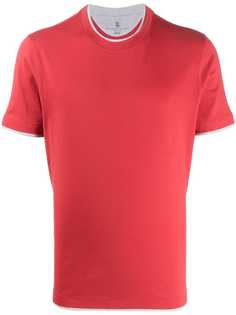 Brunello Cucinelli layered style crew neck T-shirt