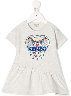 Kenzo Kids футболка с вышивкой
