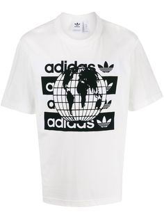 adidas футболка с принтом