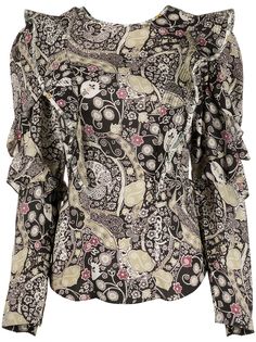 Isabel Marant Étoile блузка Constance с оборками