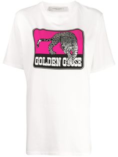 Golden Goose футболка с графичным принтом