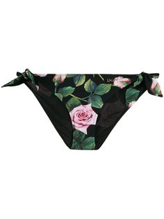 Dolce & Gabbana плавки бикини с цветочным принтом