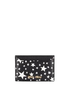 Miu Miu картхолдер с принтом