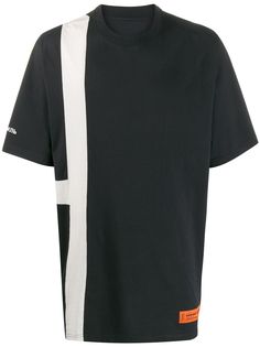 Heron Preston футболка оверсайз с полосками