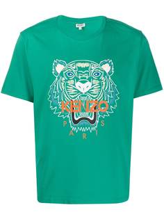 Kenzo футболка с принтом Tiger
