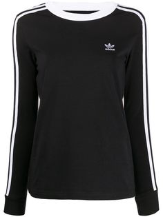 adidas топ 3-Stripes с длинными рукавами