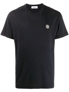 Stone Island футболка с круглым вырезом и нашивкой-логотипом