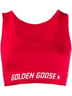 Golden Goose logo band sports bra