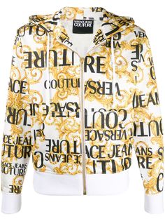 Versace Jeans Couture logo drawstring hoodie