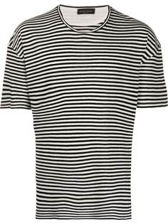 Roberto Collina stripe print T-shirt