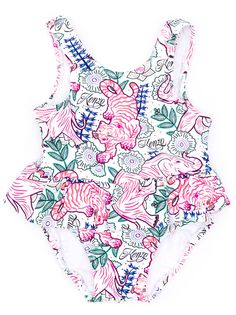 Kenzo Kids floral print swimsuit