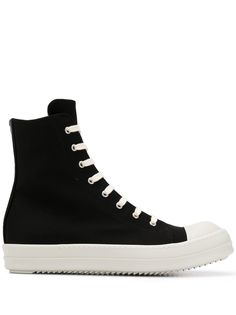 Rick Owens DRKSHDW high-top canvas trainers