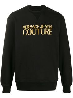 Versace Jeans Couture logo embroidered sweatshirt