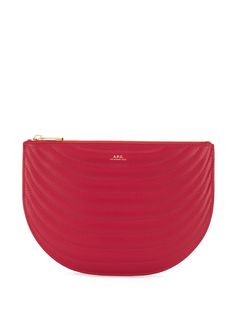 A.P.C. stitch detail clutch bag