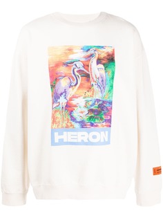 Heron Preston bird front print sweatshirt