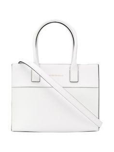 Emporio Armani logo top-handle tote